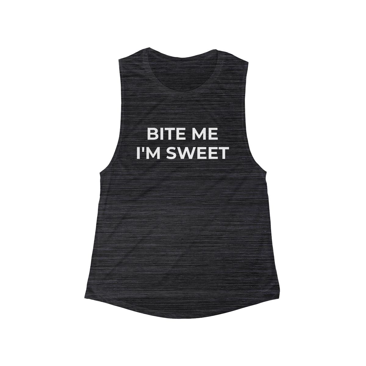 Bite Me I'm Sweet Tank | Playful Text Top - Image 4