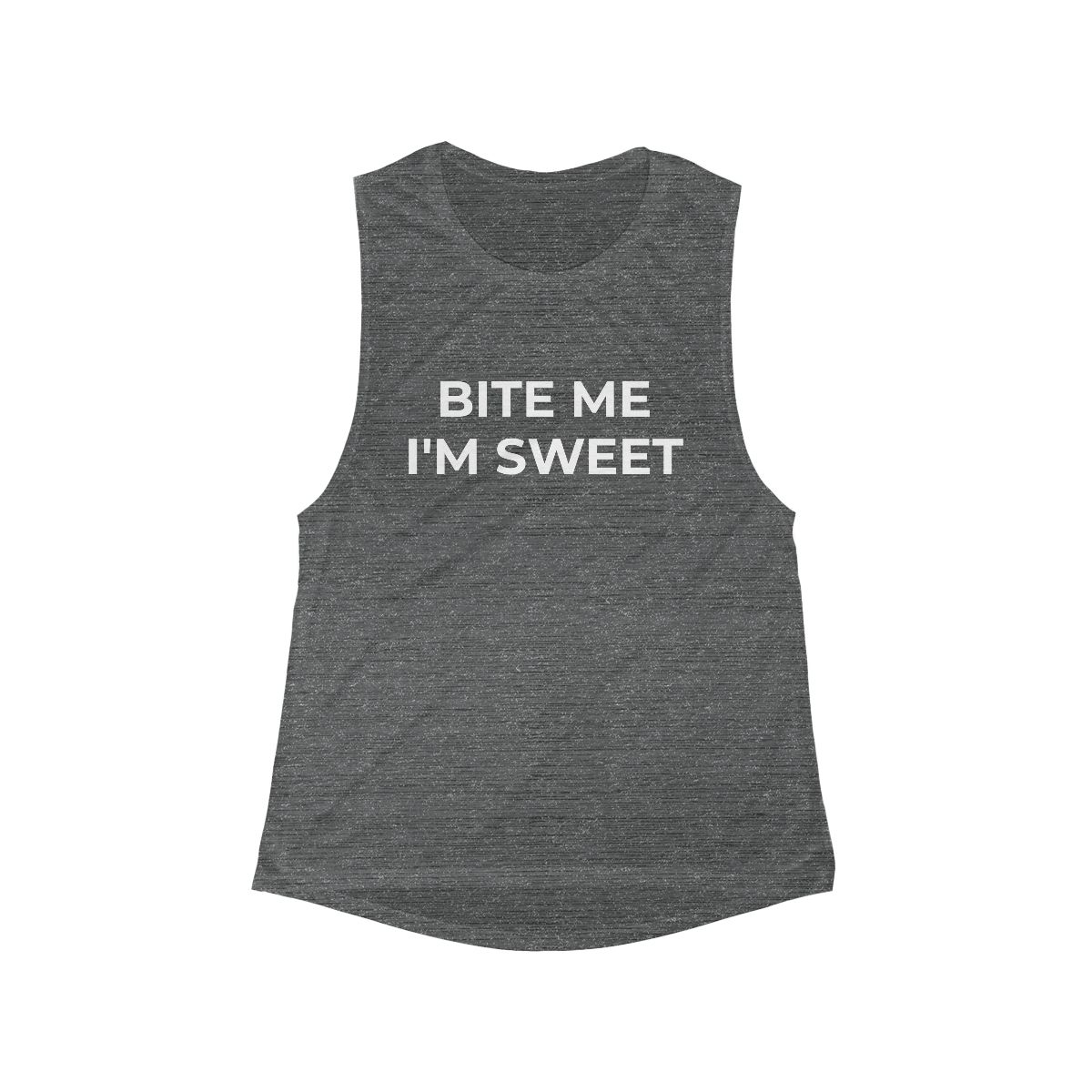 Bite Me I'm Sweet Tank | Playful Text Top - Image 2