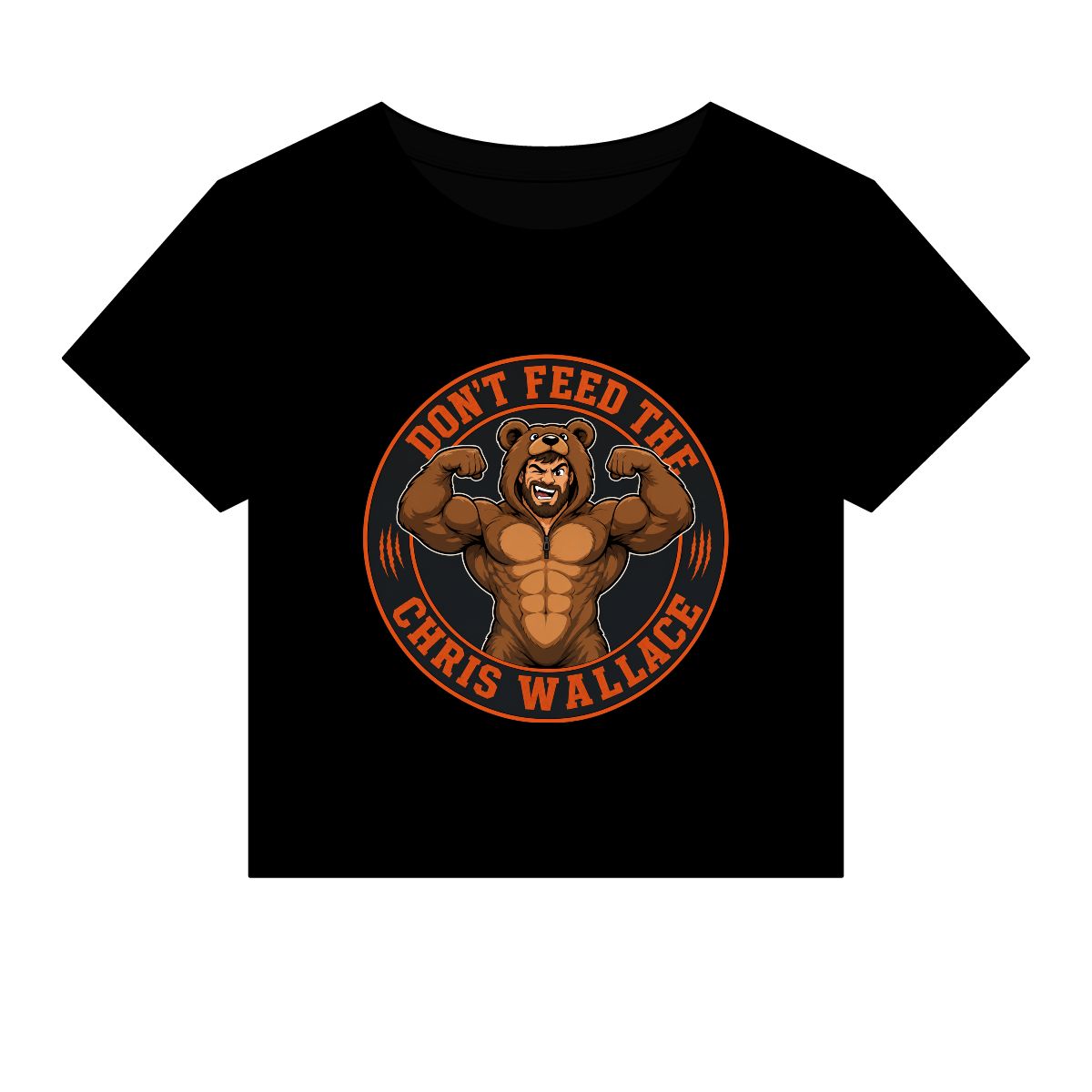 Don’t Feed The Chris Wallace bear graphic baby tee | Baby Tee - Image 4