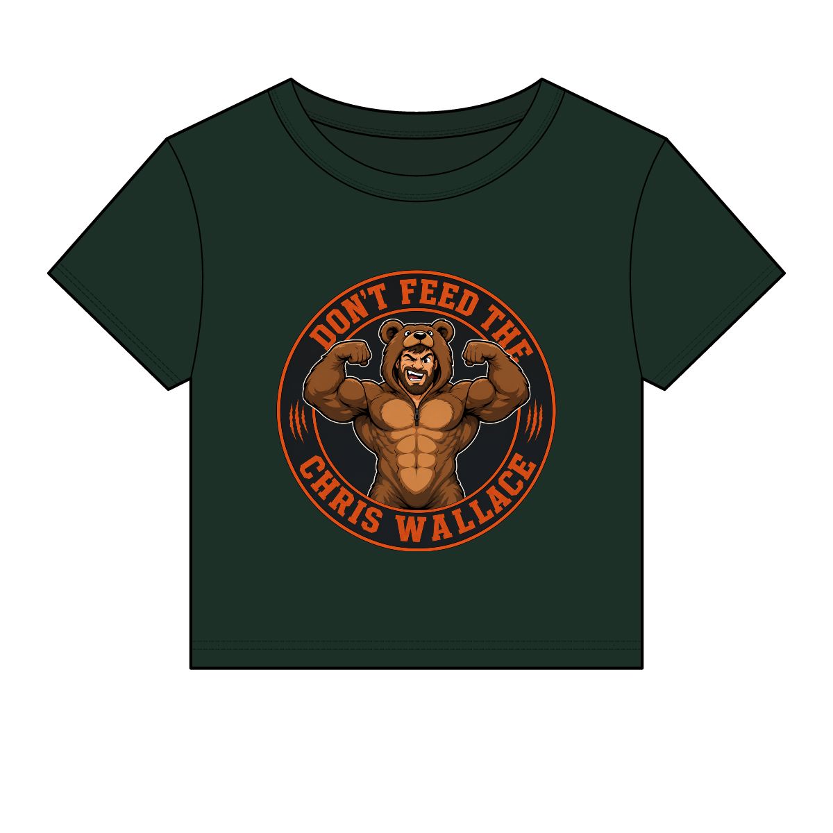 Don’t Feed The Chris Wallace bear graphic baby tee | Baby Tee - Image 5