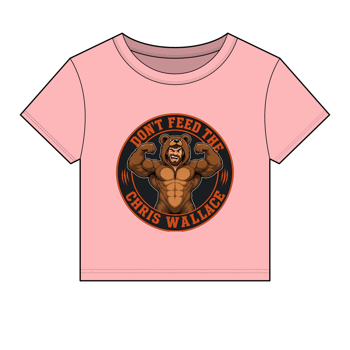 Don’t Feed The Chris Wallace bear graphic baby tee | Baby Tee - Image 9