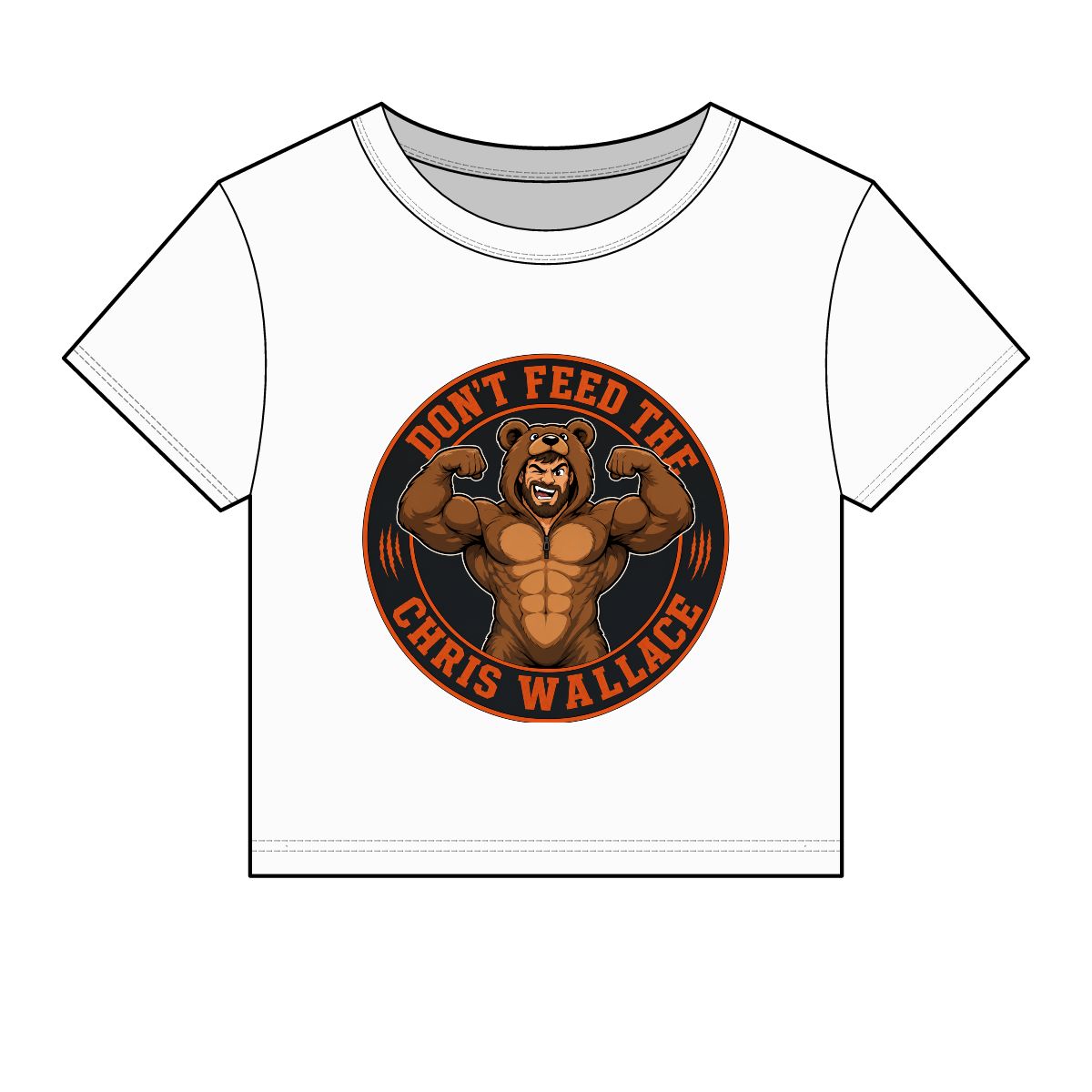 Don’t Feed The Chris Wallace bear graphic baby tee | Baby Tee - Image 11