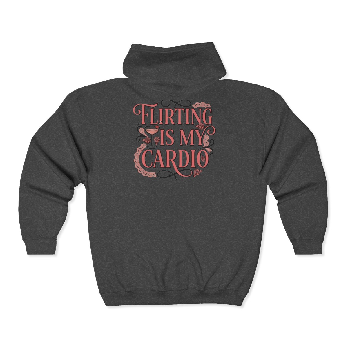 Flirting Is My Cardio Full-Zip Hoodie - Image 2