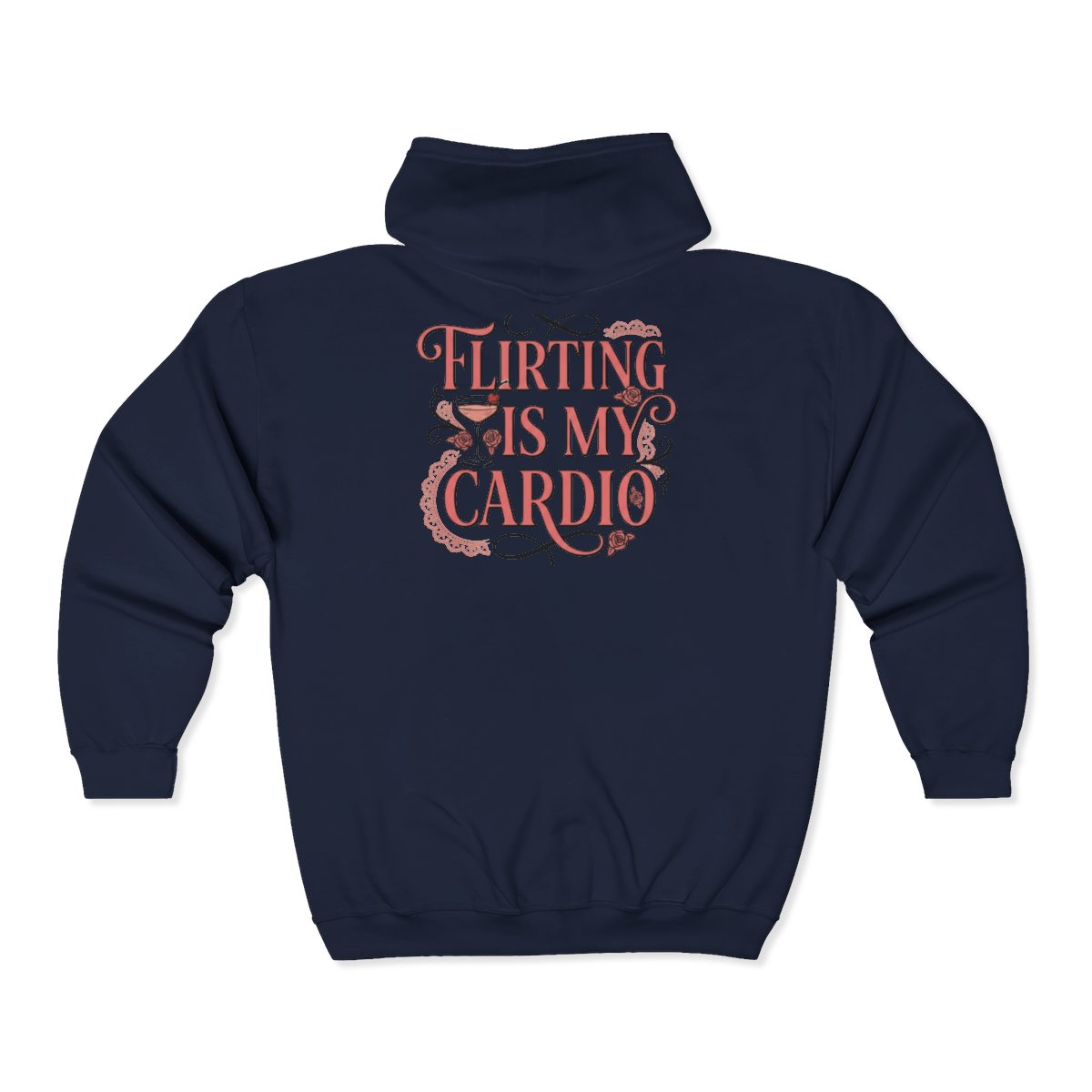 Flirting Is My Cardio Full-Zip Hoodie - Image 3