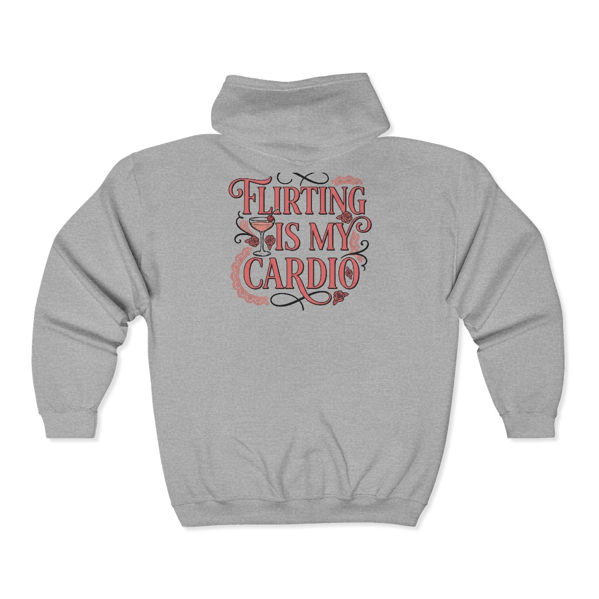 Flirting Is My Cardio Full-Zip Hoodie - Image 4