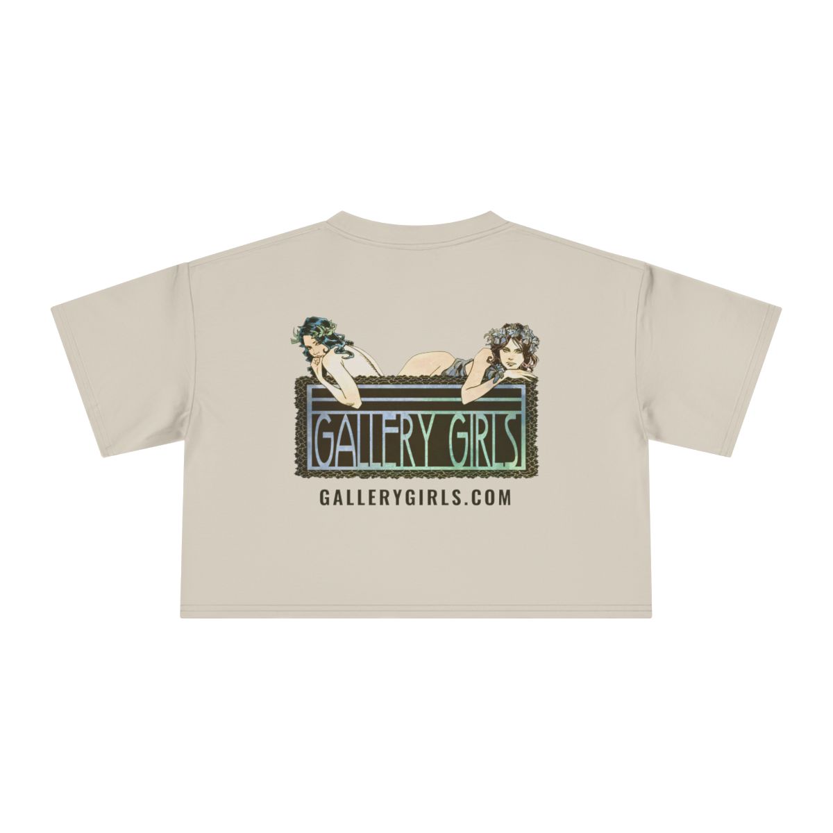 Gallery Girls Logo Crop Tee, Art Nouveau Design - Image 3