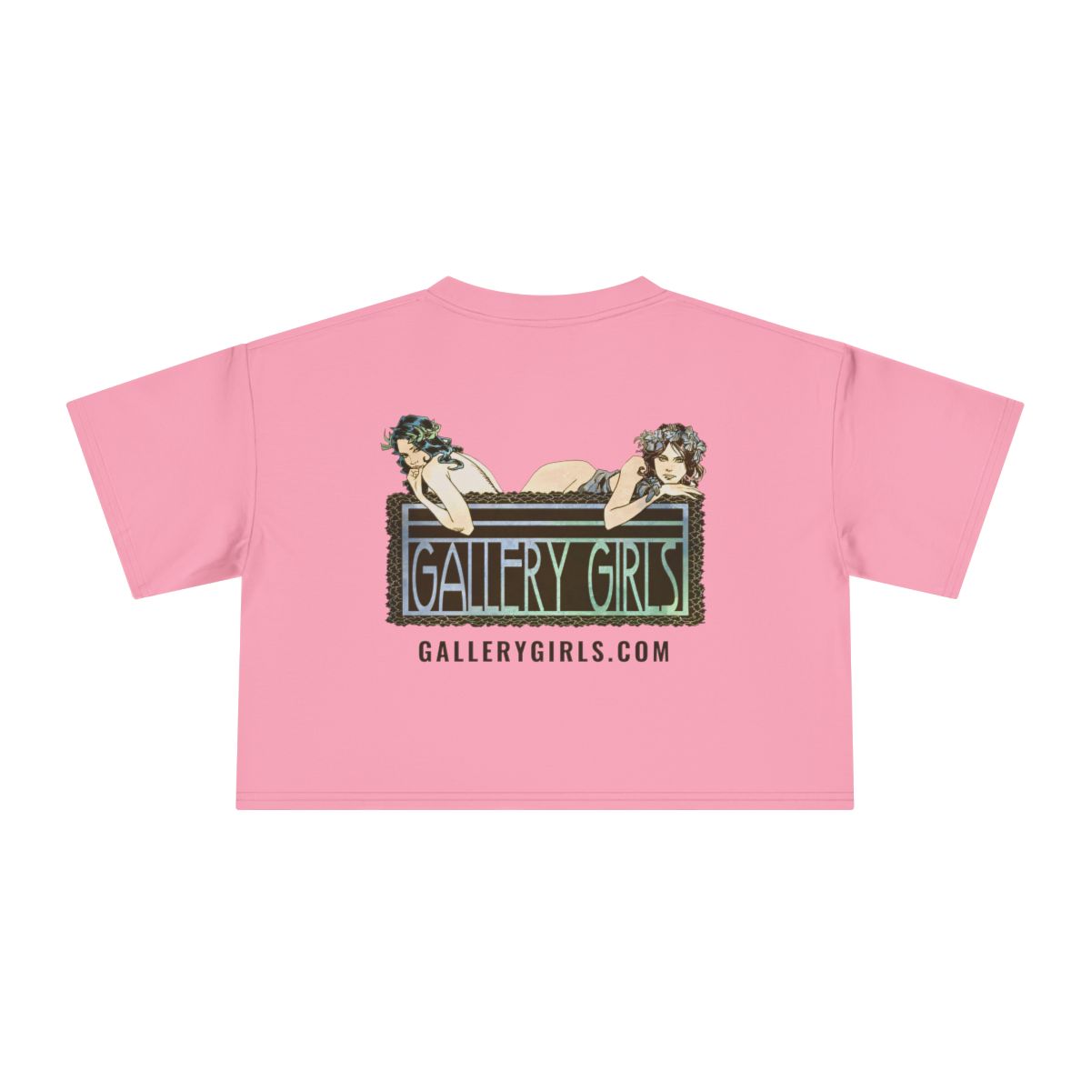 Gallery Girls Logo Crop Tee, Art Nouveau Design - Image 4