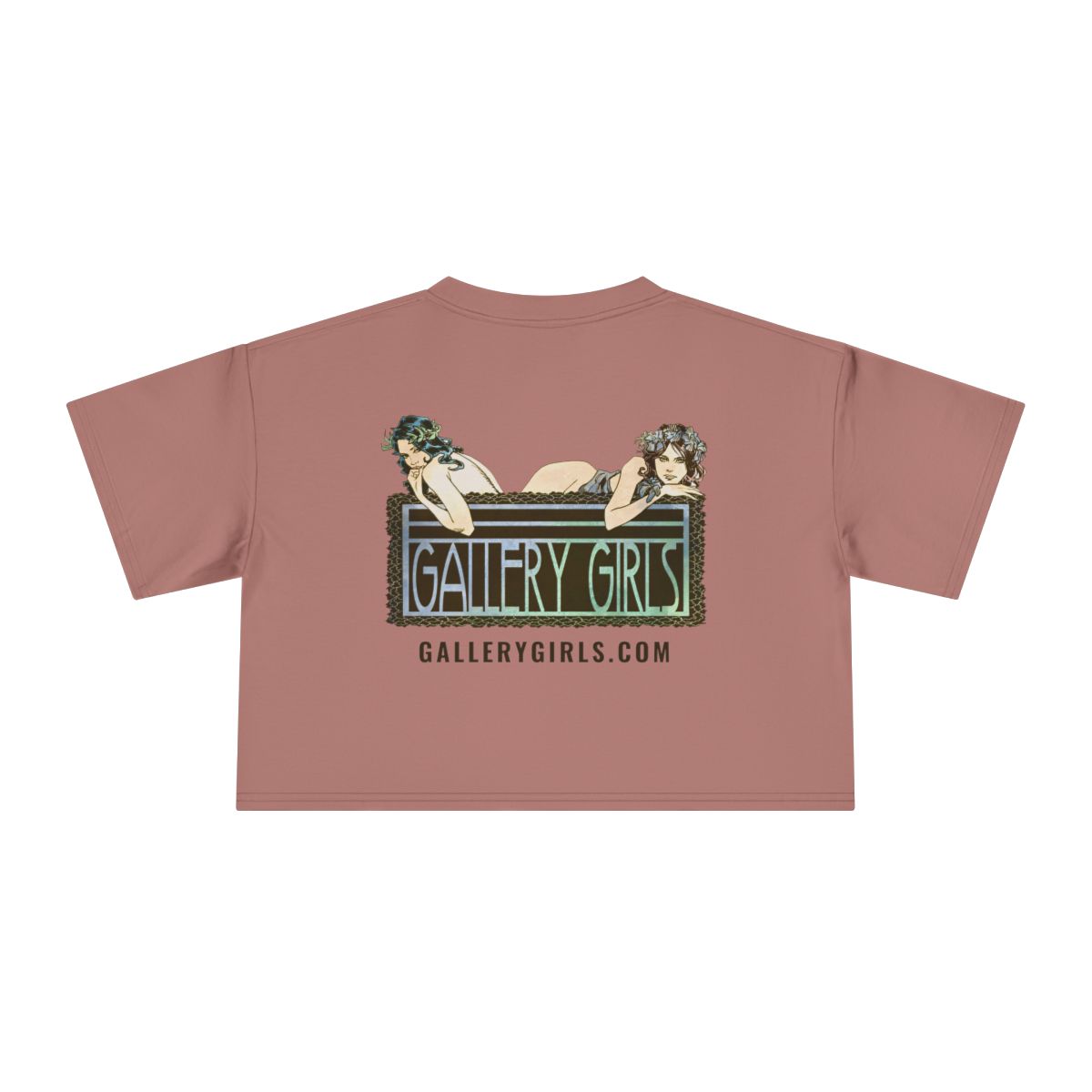 Gallery Girls Logo Crop Tee, Art Nouveau Design - Image 8