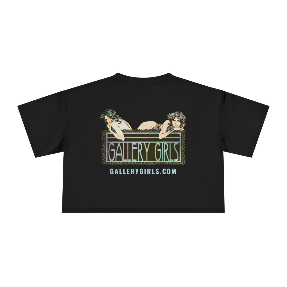 Gallery Girls Logo Crop Tee, Art Nouveau Design - Image 2