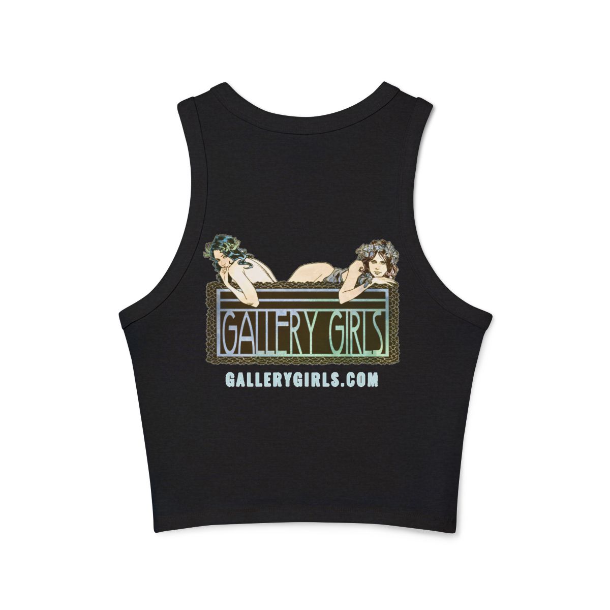 Gallery Girls Logo Racer Tank, Art Nouveau Design - Image 3