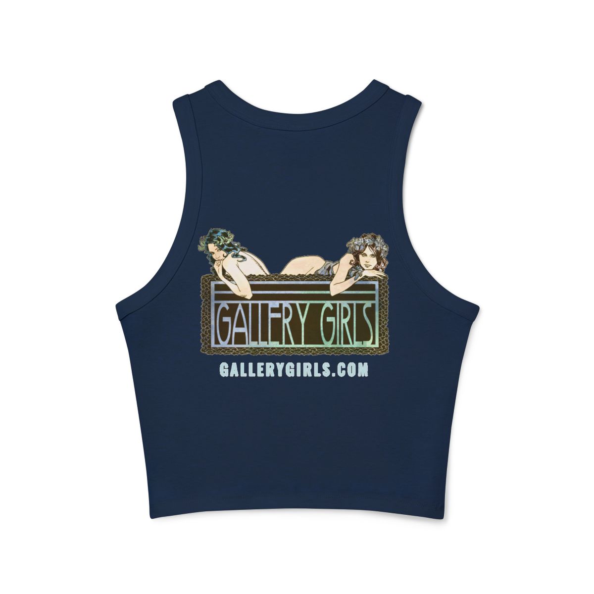 Gallery Girls Logo Racer Tank, Art Nouveau Design - Image 4