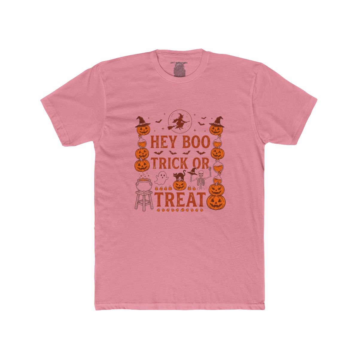 Hey Boo Trick or Treat Jack-o'-Lantern Halloween Tee - Image 7