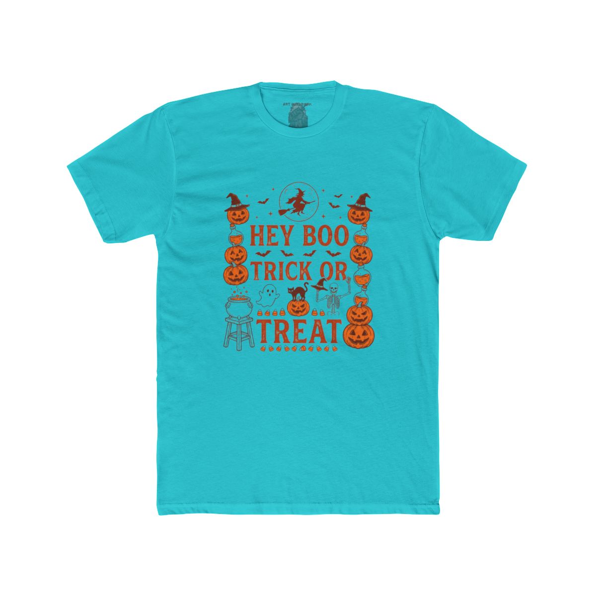 Hey Boo Trick or Treat Jack-o'-Lantern Halloween Tee - Image 9