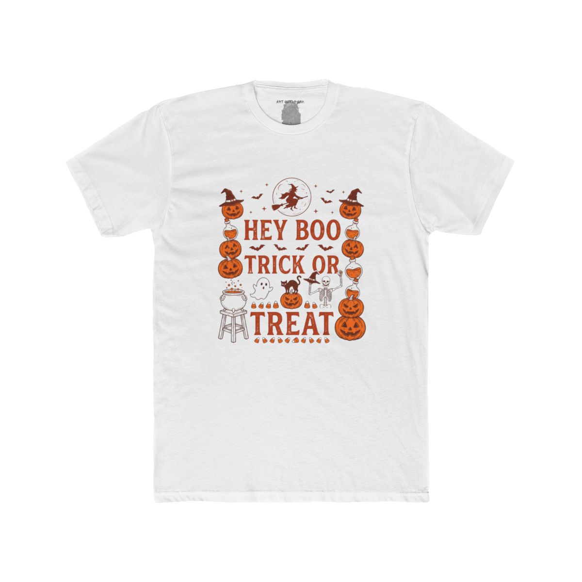 Hey Boo Trick or Treat Jack-o'-Lantern Halloween Tee - Image 10