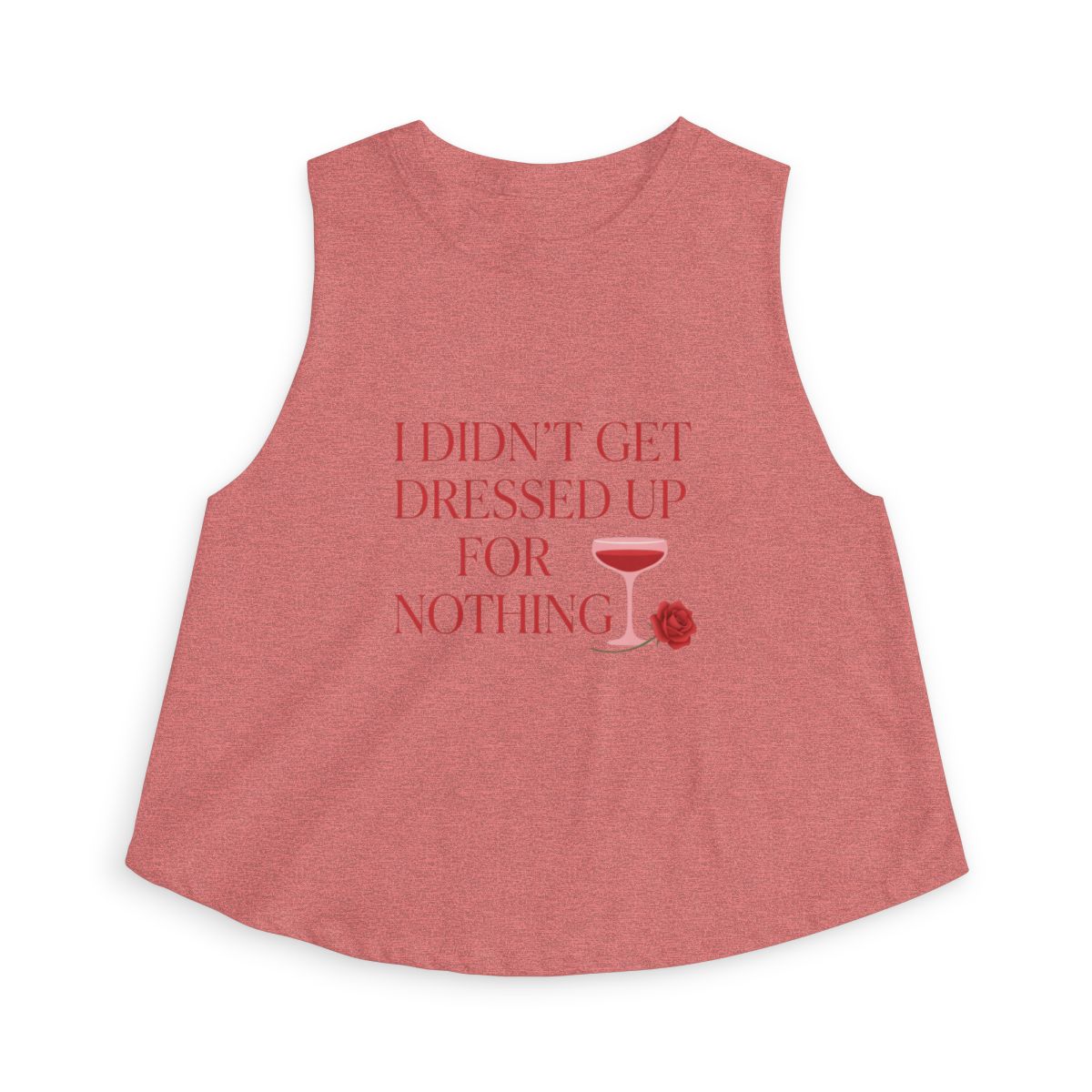 I Didn't Get Dressed Up for Nothing Wine Glass Crop Top - Image 5