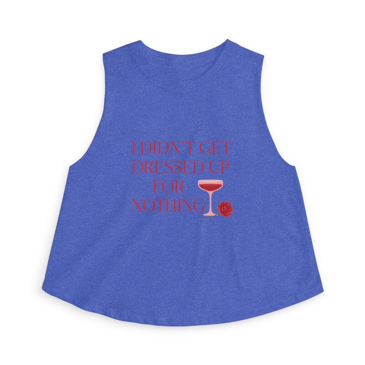 I Didn't Get Dressed Up for Nothing Wine Glass Crop Top - Image 6