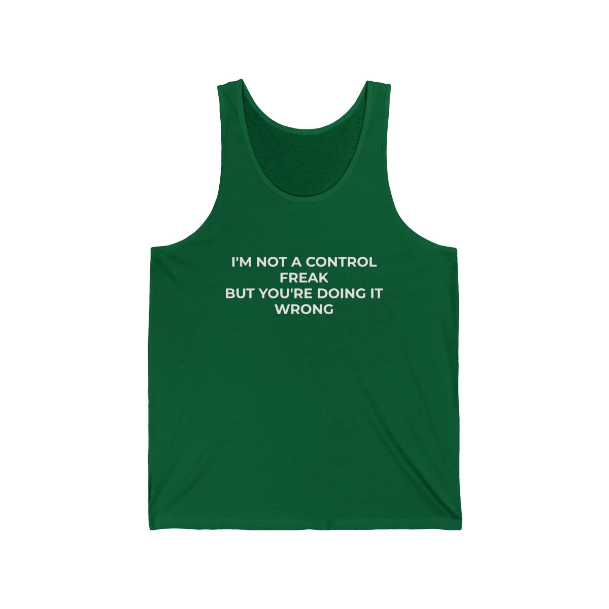 I'm Not a Control Freak But You're Doing It Wrong Unisex Jersey Tank - Image 5