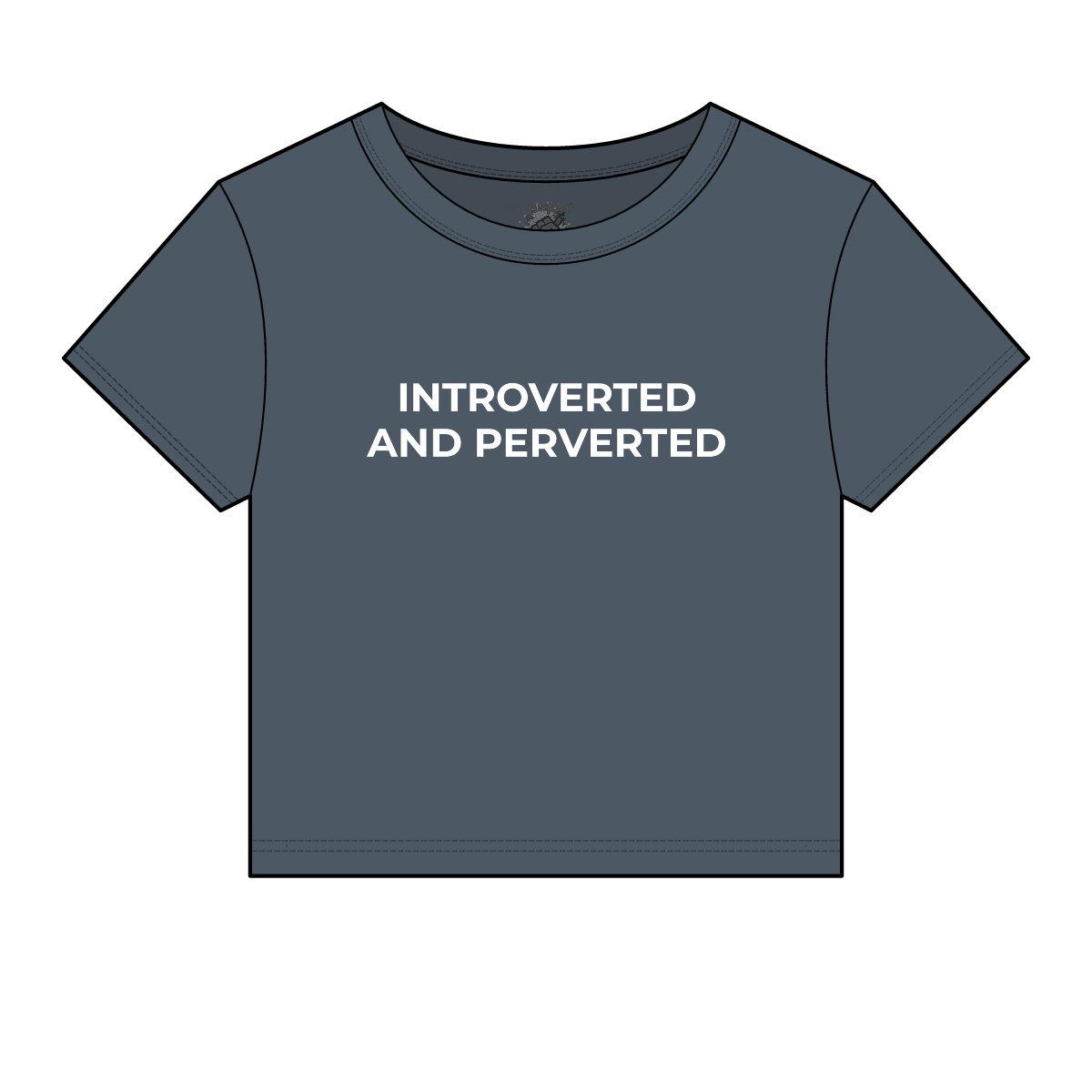 Introverted and Perverted Micro Rib Baby Tee - Image 12