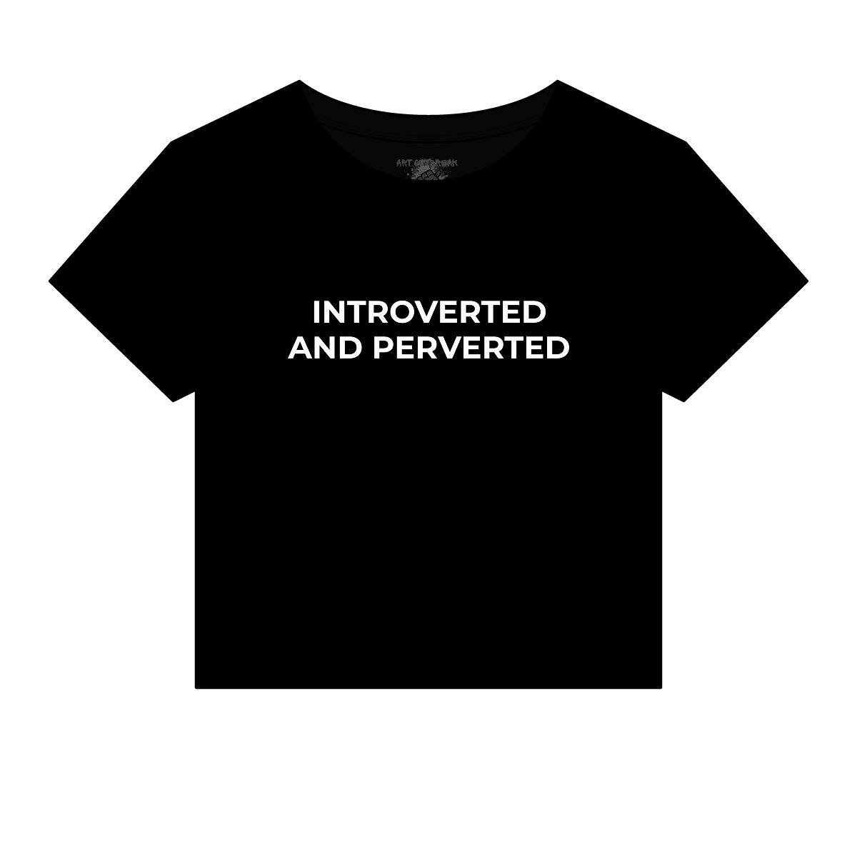Introverted and Perverted Micro Rib Baby Tee - Image 4