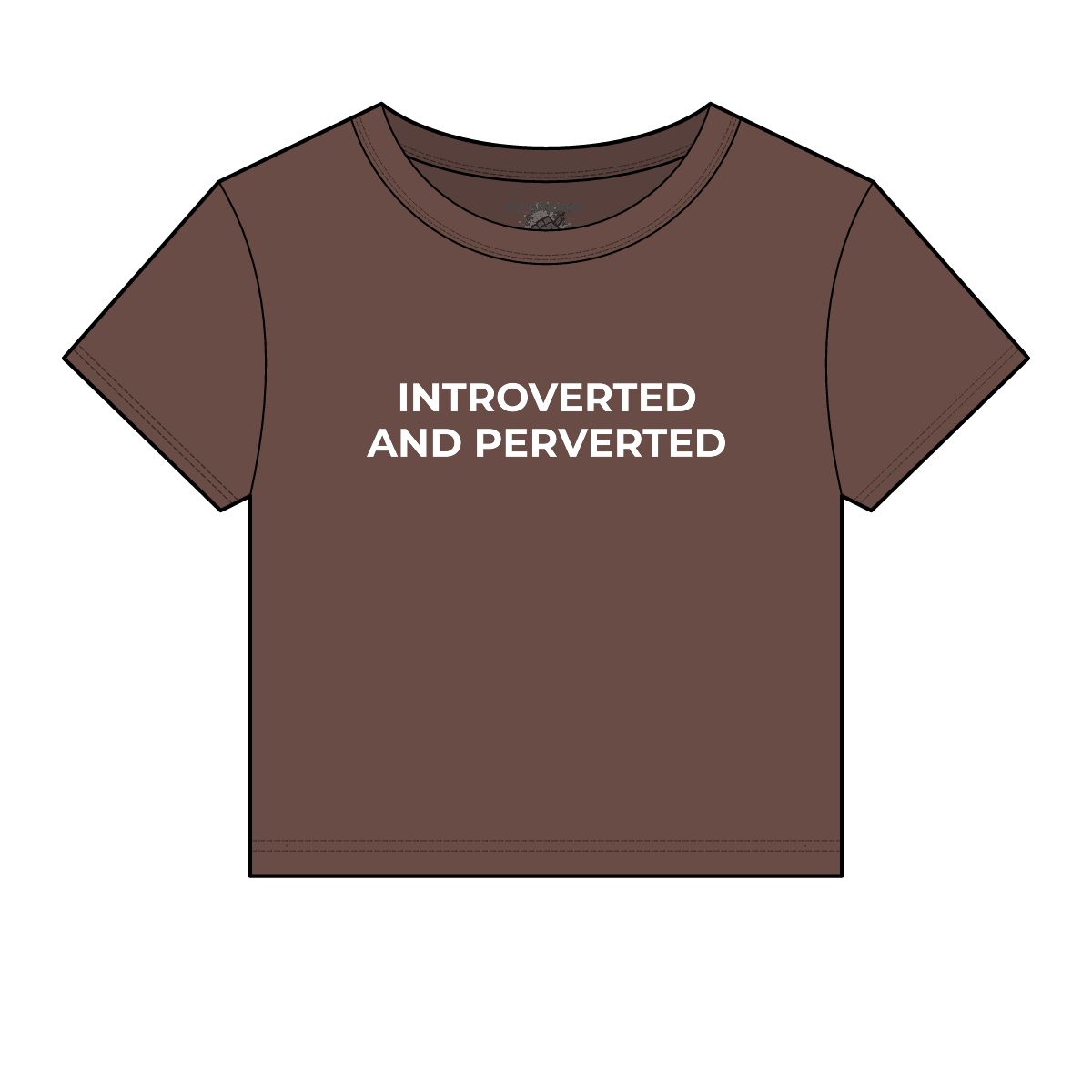 Introverted and Perverted Micro Rib Baby Tee - Image 5