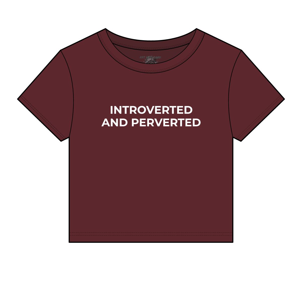 Introverted and Perverted Micro Rib Baby Tee - Image 7