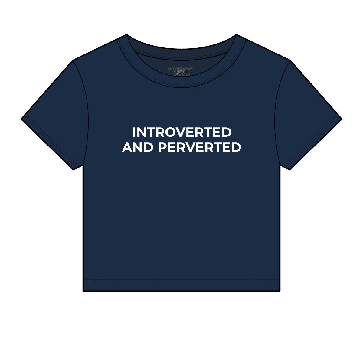 Introverted and Perverted Micro Rib Baby Tee - Image 9
