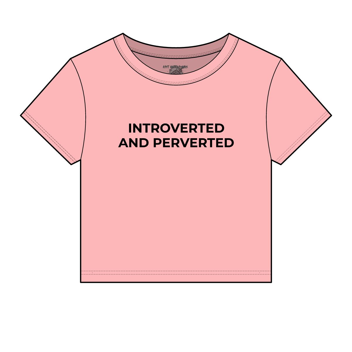 Introverted and Perverted Micro Rib Baby Tee - Image 10
