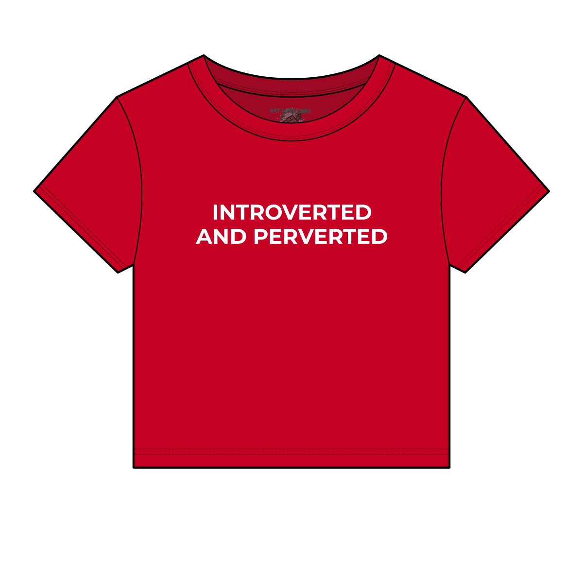 Introverted and Perverted Micro Rib Baby Tee - Image 11
