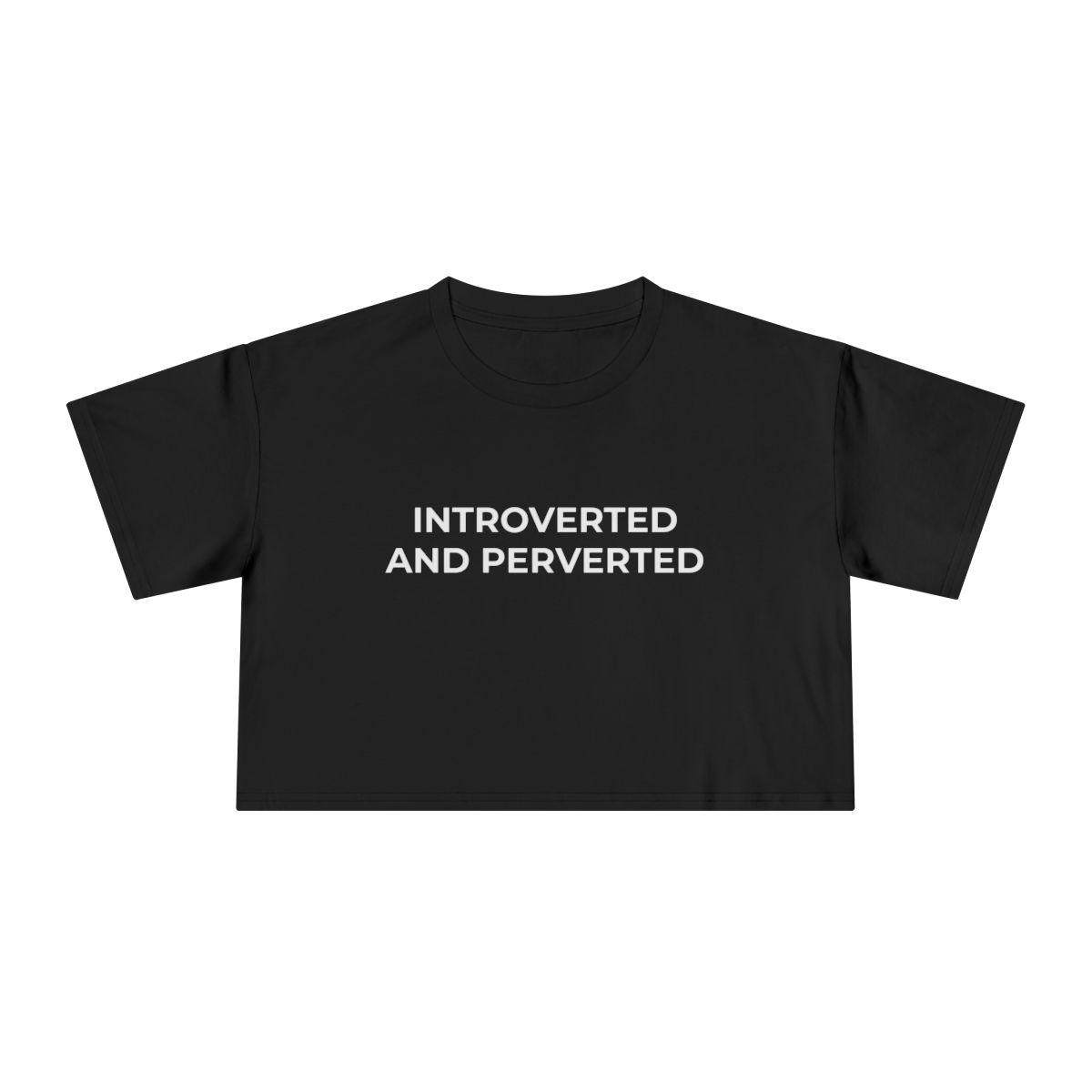 Introverted and Perverted Crop Tee - Image 2