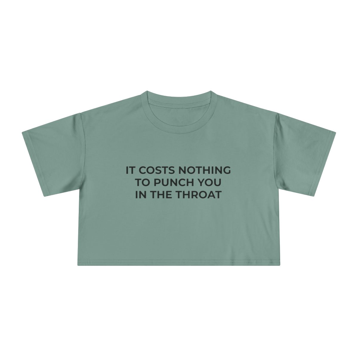It Costs Nothing to Punch You in the Throat Crop Tee - Image 12
