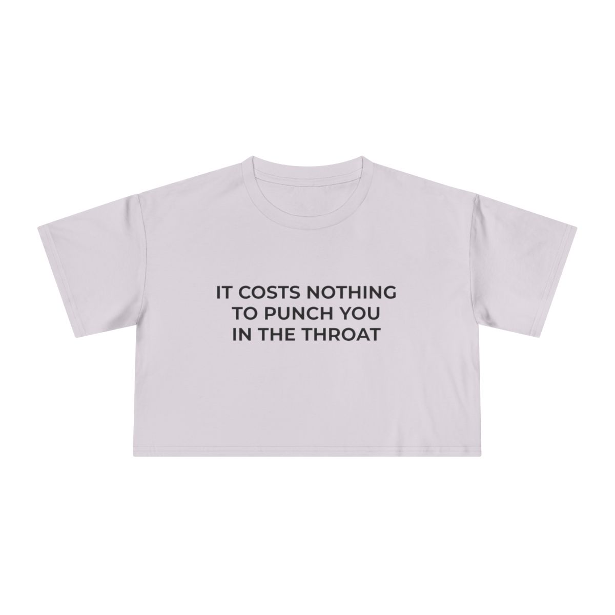 It Costs Nothing to Punch You in the Throat Crop Tee - Image 9