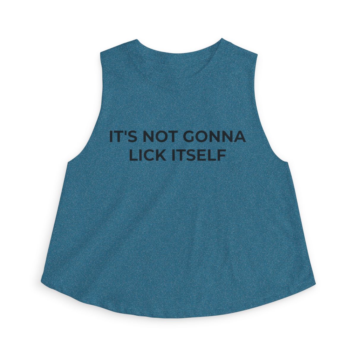 It's Not Gonna Lick Itself Funny Crop Top - Image 3
