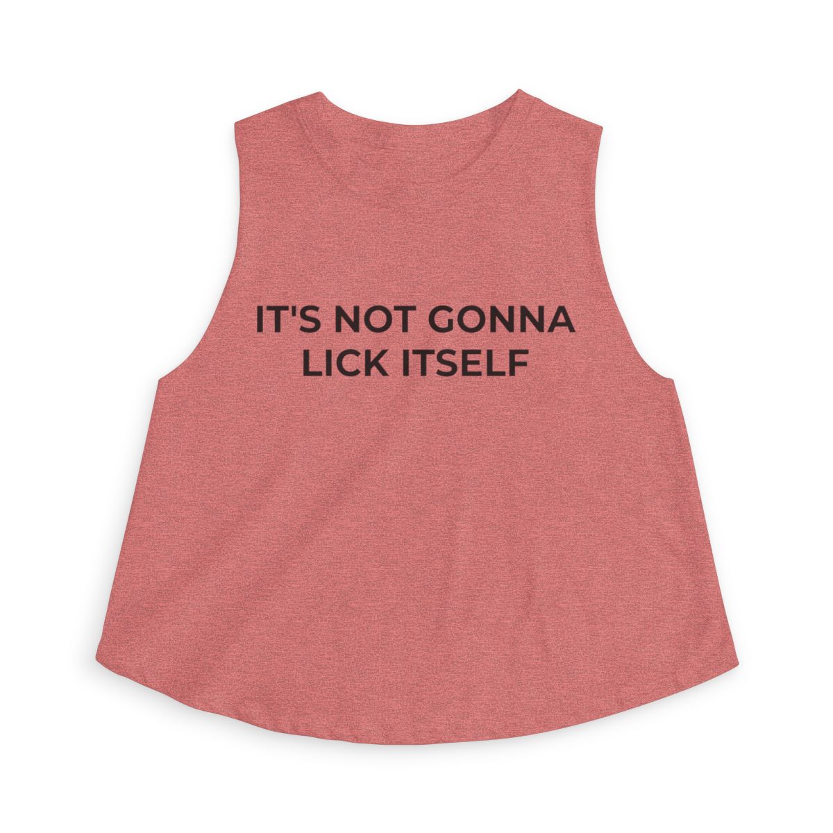 It's Not Gonna Lick Itself Funny Crop Top - Image 5
