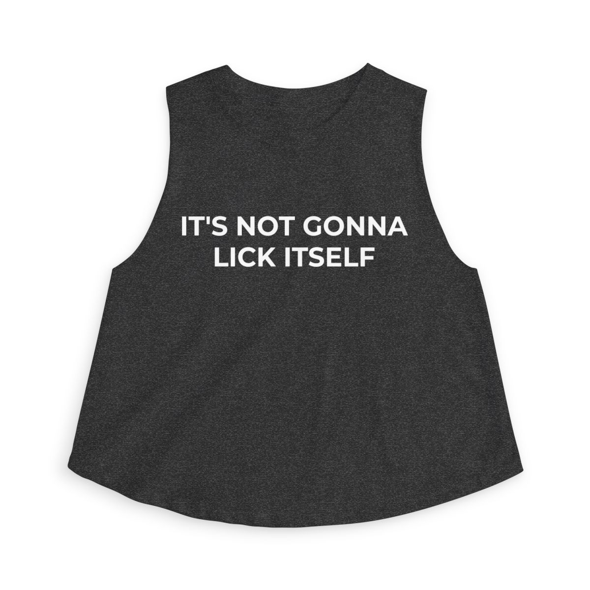 It's Not Gonna Lick Itself Funny Crop Top - Image 2