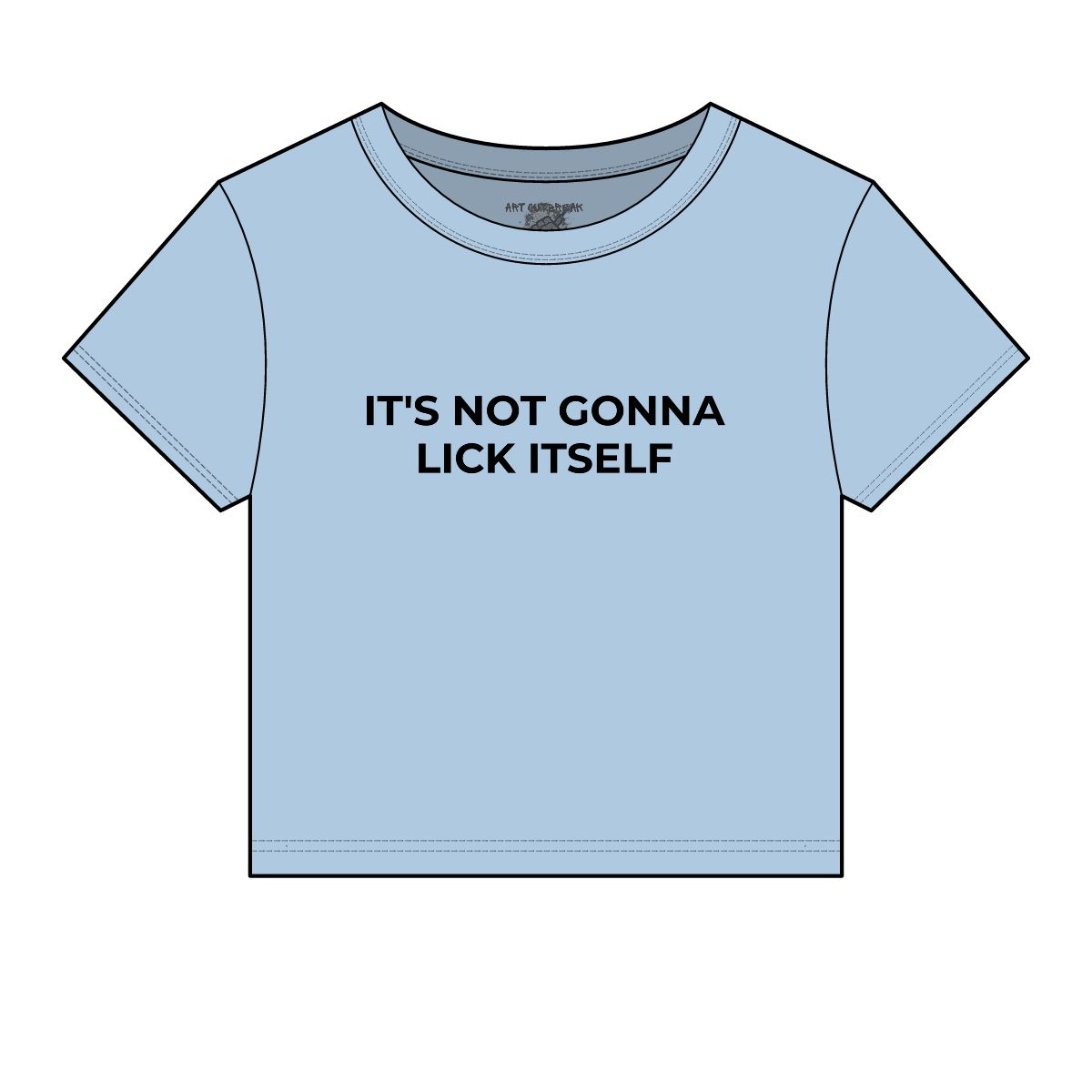 It's Not Gonna Lick Itself Funny Baby Tee - Image 3