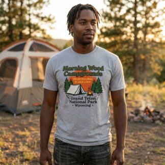 Morning Wood Campgrounds Tee lifestyle photo