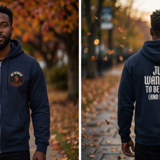 Just Want You To Be Happy (And Naked) Zip Hoodie lifestyle photo