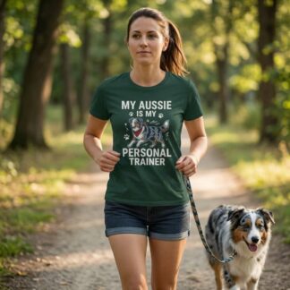 My Aussie Is My Personal Trainer T-Shirt lifestyle photo