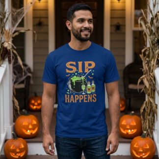 Sip Happens Witch Cauldron Potion Tee lifestyle photo