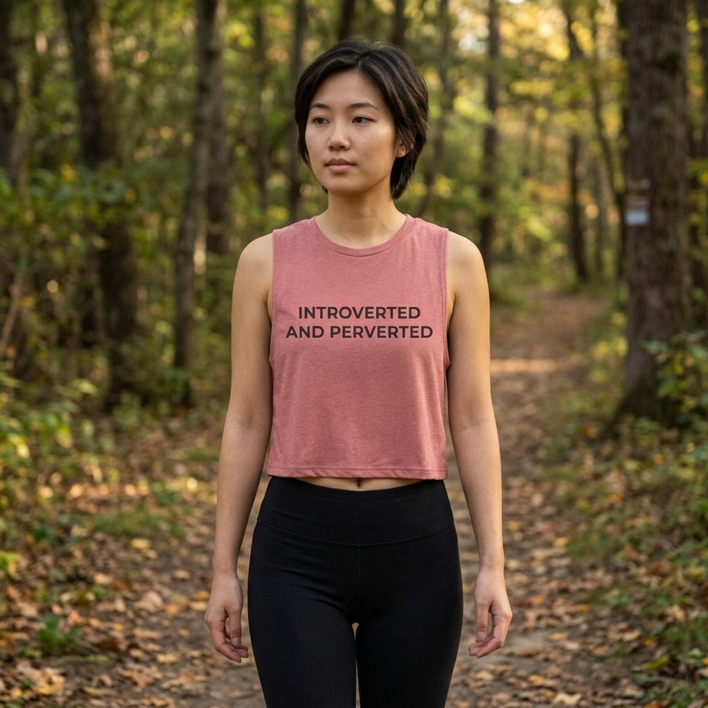 Introverted and Perverted Crop Top lifestyle photo