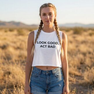 Look Good, Act Bad Crop Top lifestyle photo