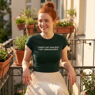 I Don't Get Jealous I Get Unavailable Baby Tee lifestyle photo