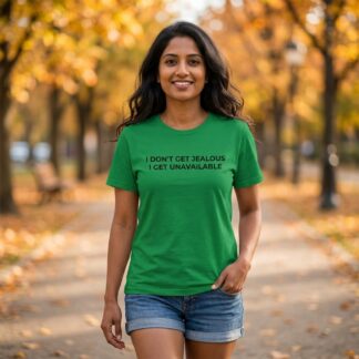 I Don't Get Jealous I Get Unavailable Shirt lifestyle photo