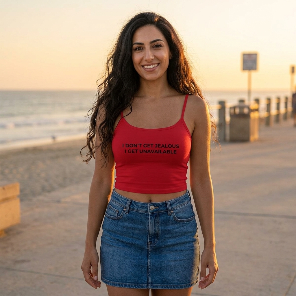 I Don't Get Jealous I Get Unavailable Tank Top lifestyle photo