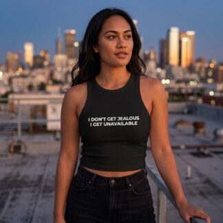 I Don't Get Jealous I Get Unavailable Tank Top lifestyle photo