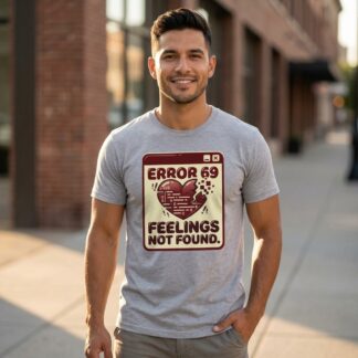 Error 69 Feelings Not Found Funny Tee lifestyle photo