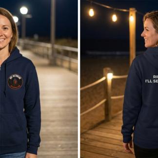 Ride or Die? I'll Settle for Ride Zip Hoodie lifestyle photo
