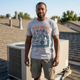 HVAC Techs Sweat So You Don't Have To Funny Tee lifestyle photo