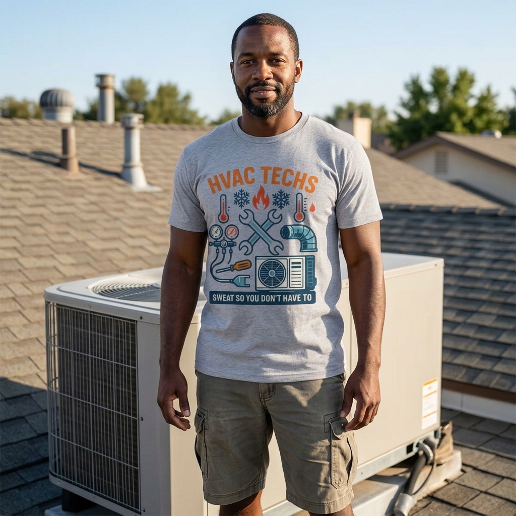 HVAC Techs Sweat So You Don’t Have To Funny Tee