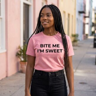 Bite Me I'm Sweet Shirt lifestyle photo